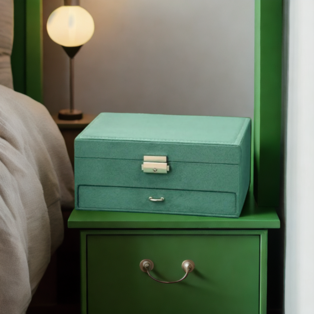 Boîte à bijoux Nadège en velours