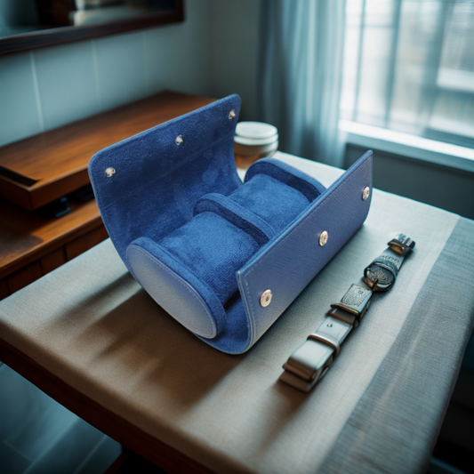 Boîte à montre Fabrice de voyage en cuir