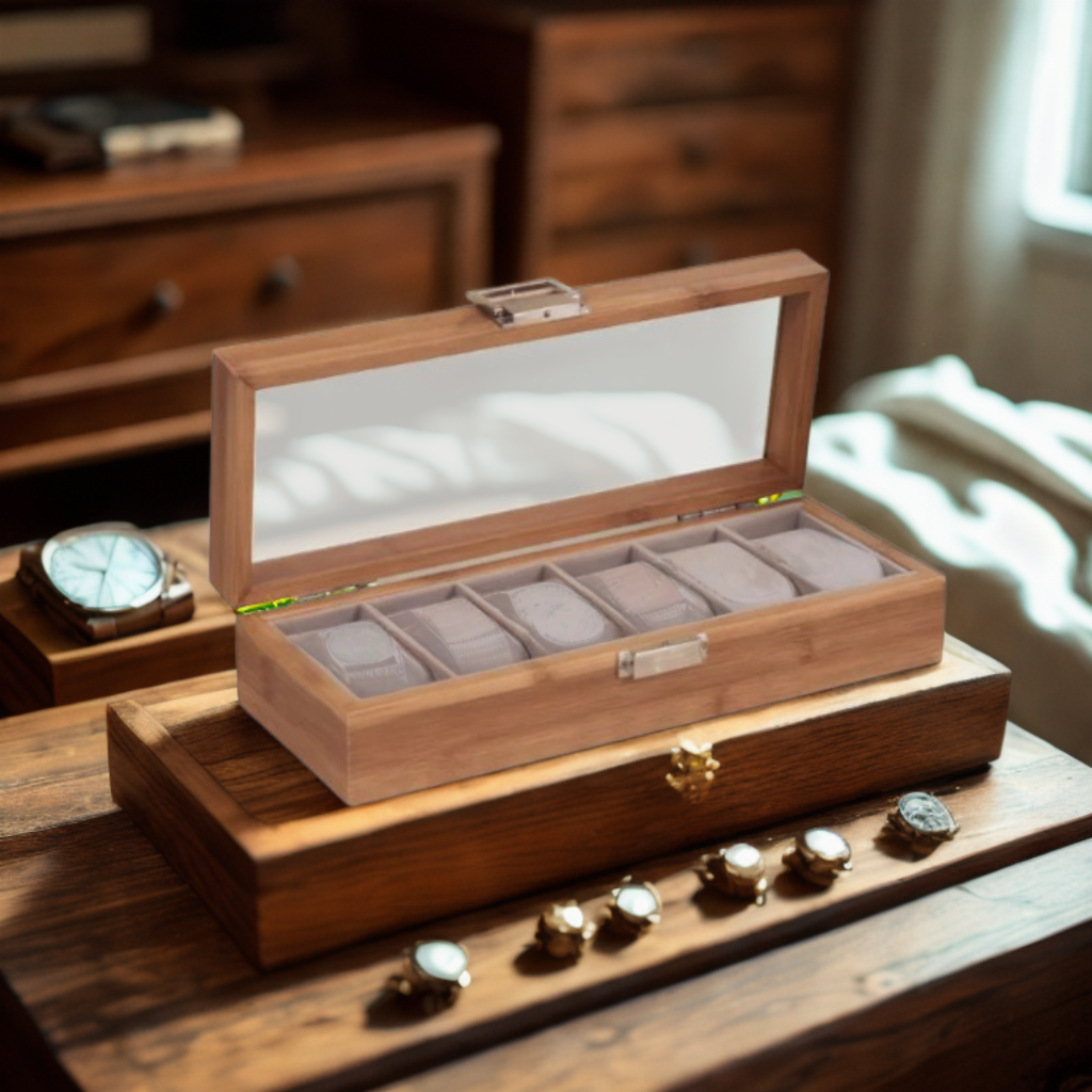 Boîte à montre Xavier en bois