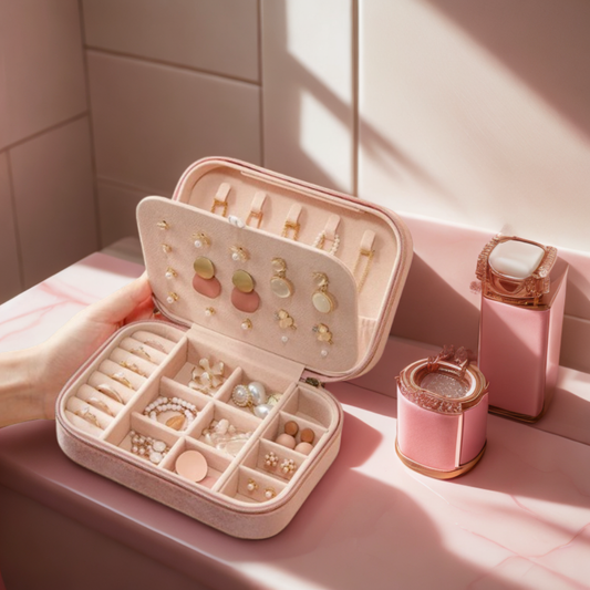 Boîte à bijoux Élodie en velours