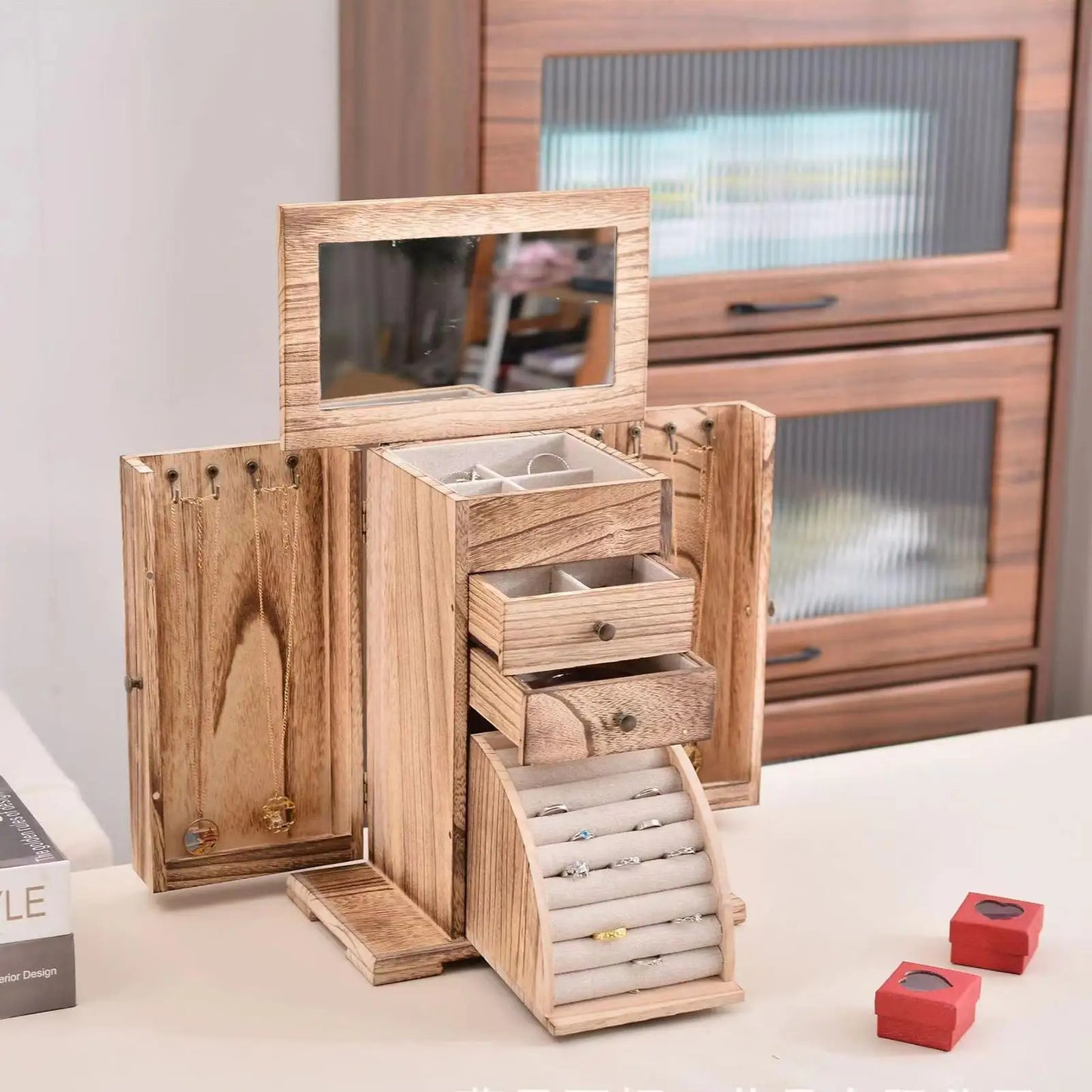 Boîte à bijoux Victoria en bois