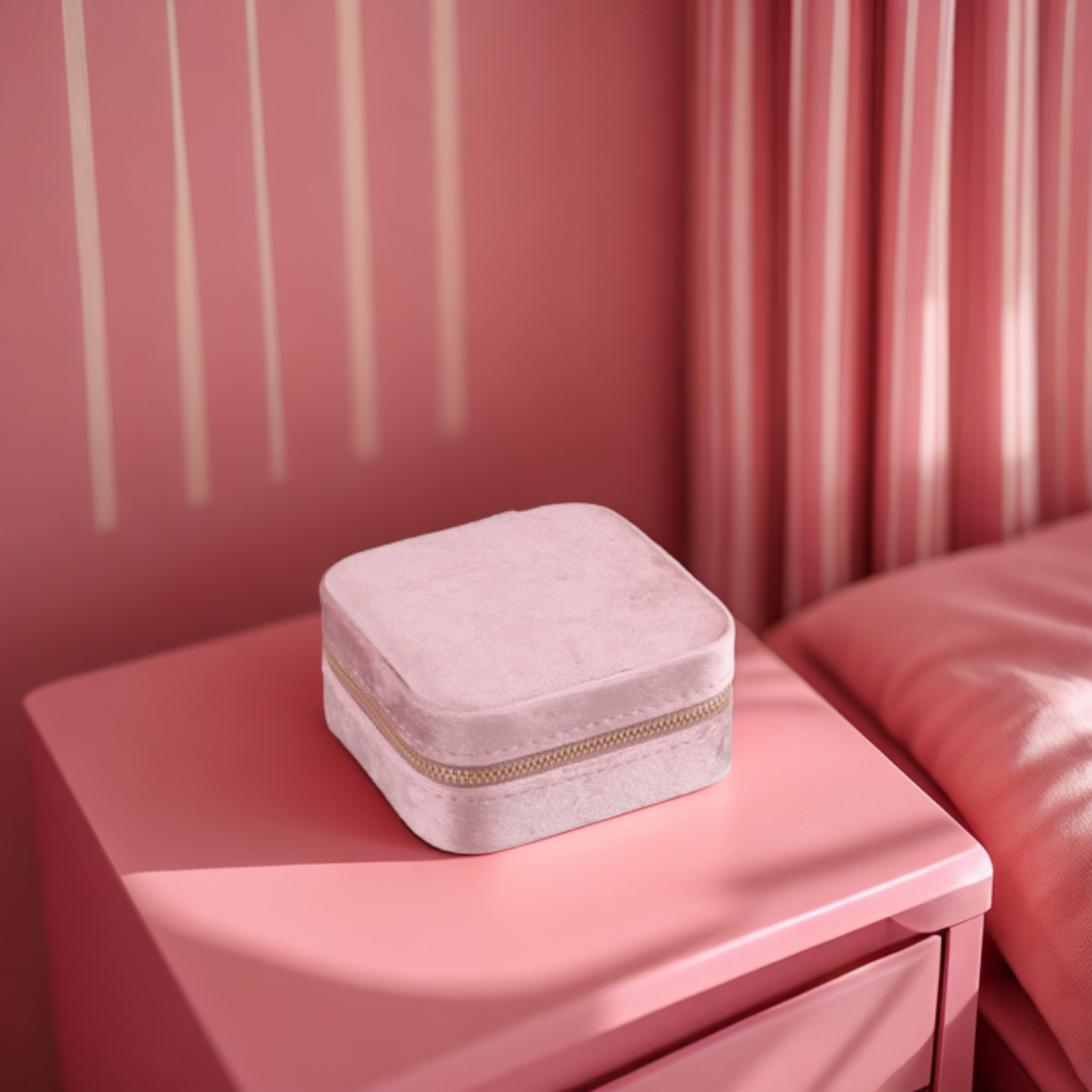 Boîte à bijoux de voyage Lou avec miroir