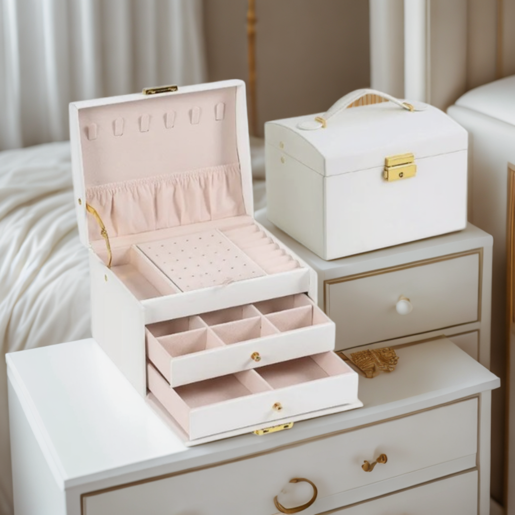 Boîte à bijoux Cléa avec tiroirs